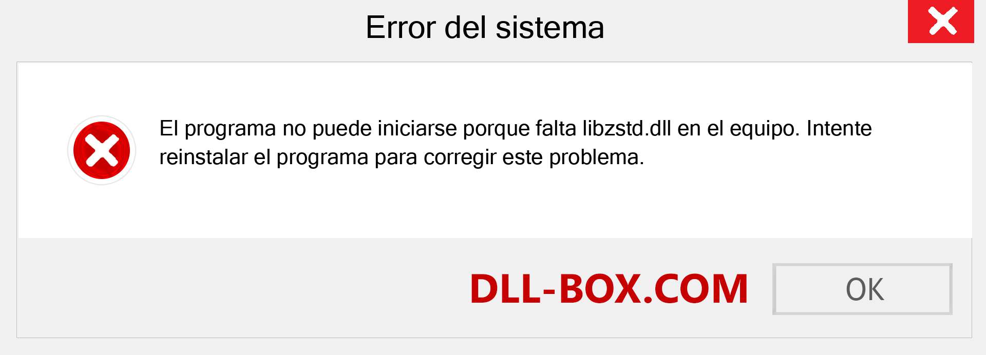 ¿Falta el archivo libzstd.dll ?. Descargar para Windows 7, 8, 10 - Corregir libzstd dll Missing Error en Windows, fotos, imágenes